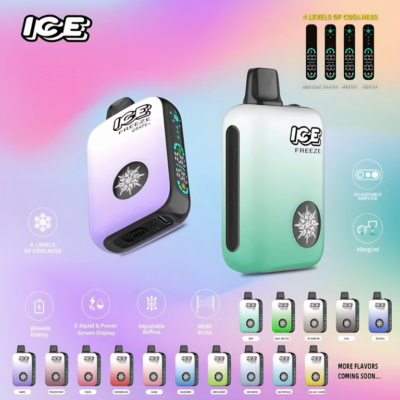 ICE拋棄式電子煙細節與規格｜ICE FREEZE 10000 Puffs…